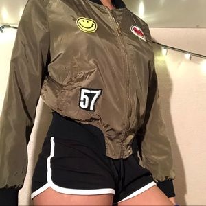 Military patch army bomber jacket